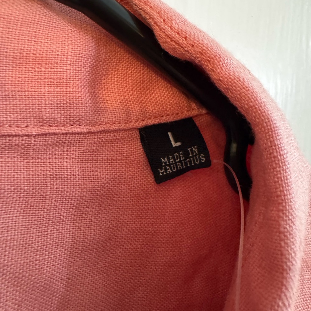 Todd Snyder Shell Pink Linen Shirt - Picture 5 of 7